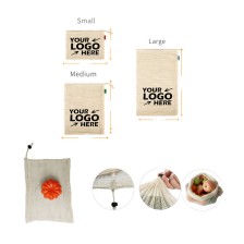 3PCS Set Reusable Cotton Mesh Produce Bags